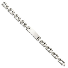 Chisel Stainless Steel Brushed and Polished 9.25 inch ID Bracelet SRB229-9.25