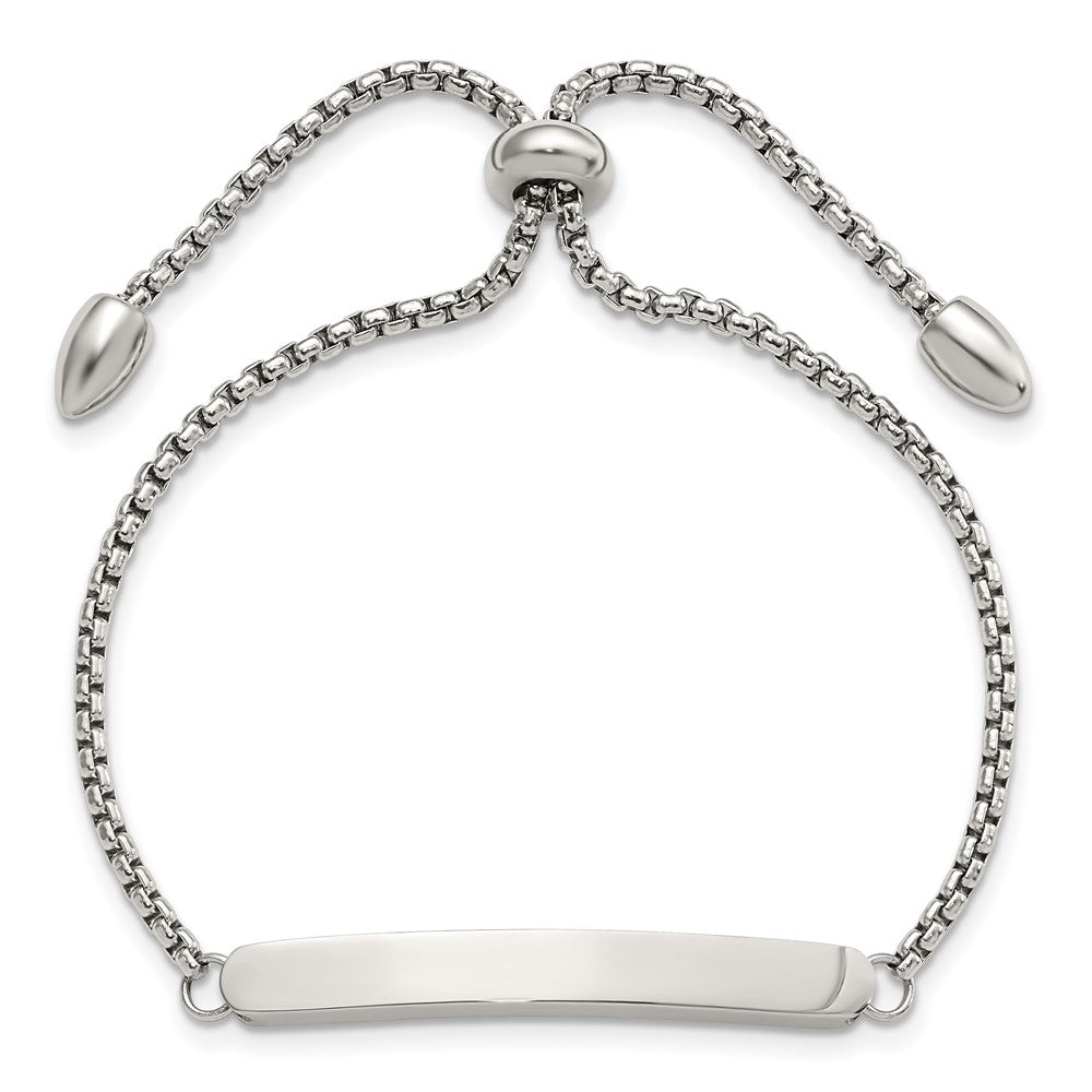 Chisel Stainless Steel Polished Adjustable ID Bracelet SRB2557