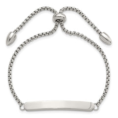 Chisel Stainless Steel Polished Adjustable ID Bracelet SRB2557