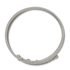Chisel Stainless Steel Polished Flexible Coil Bangle SRB2602