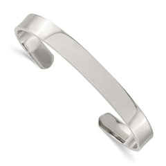 Chisel Stainless Steel Polished 9mm Cuff Bangle SRB260