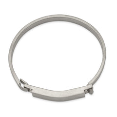Chisel Stainless Steel Brushed 7.8mm ID Bangle SRB2635