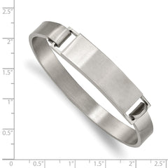 Chisel Stainless Steel Brushed 7.8mm ID Bangle SRB2635
