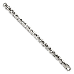 Chisel Stainless Steel Polished 8.5 inch Square Link Bracelet SRB2666-8.5