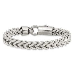 Chisel Stainless Steel Antiqued and Polished 8.5 inch Franco Link Bracelet SRB2767-8.5