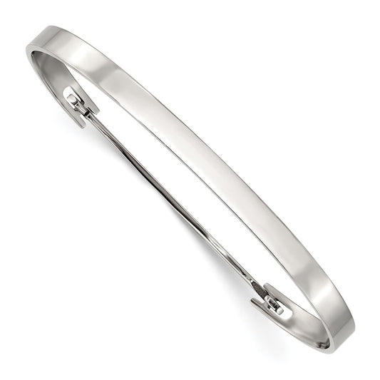 Chisel Stainless Steel Polished Flexible 4.75mm Bangle SRB2839