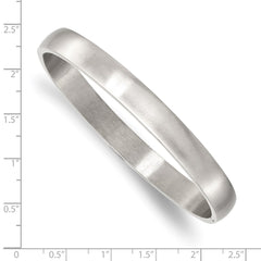 Chisel Stainless Steel Brushed and Polished 8mm Hinged Bangle SRB2840