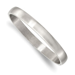Chisel Stainless Steel Brushed and Polished 8mm Hinged Bangle SRB2840