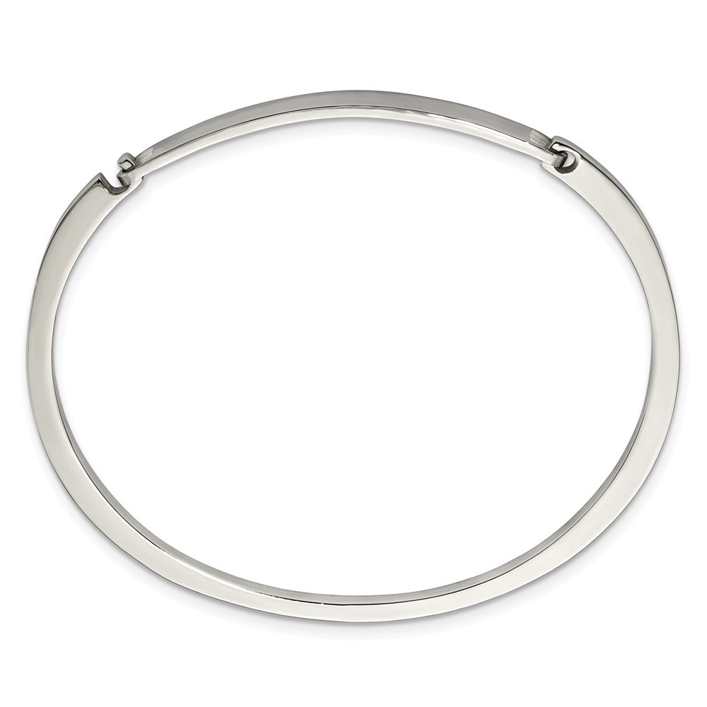 Chisel Stainless Steel Polished 2mm ID Bangle SRB2841