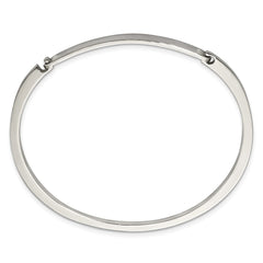 Chisel Stainless Steel Polished 2mm ID Bangle SRB2841