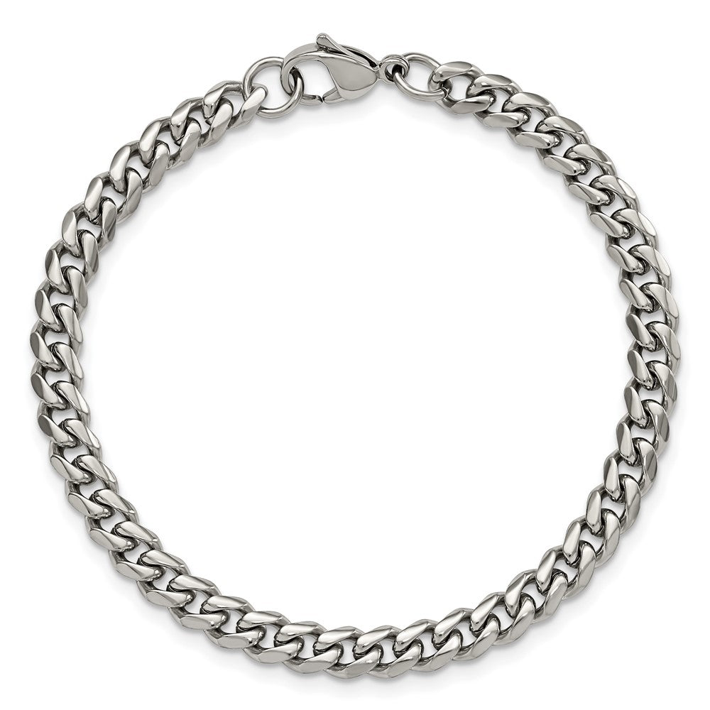 Chisel Stainless Steel Polished 6mm 8.25 inch Curb Bracelet SRB2910-8.25