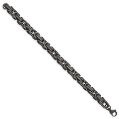 Chisel Stainless Steel Antiqued White Bronze Plated 8.5mm 8.5 inch Bracelet SRB2963-8.5