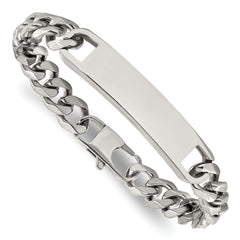 Chisel Stainless Steel Polished Curb Link 8.5 inch ID Bracelet SRB3086-8.5