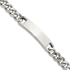 Chisel Stainless Steel Polished Curb Link 8.5 inch ID Bracelet SRB3086-8.5