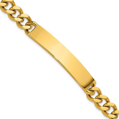 Chisel Stainless Steel Polished Yellow IP-plated Curb Link 8.5 inch ID Bracelet SRB3229-8.5
