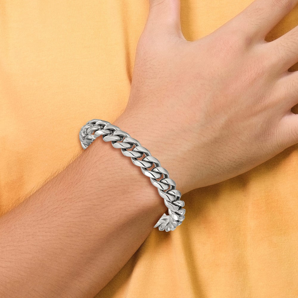 Chisel Stainless Steel Polished 12mm 8.25 inch Link Bracelet SRB3292-8.25