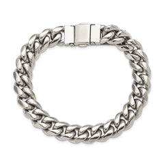 Chisel Stainless Steel Polished 12mm 8.25 inch Link Bracelet SRB3292-8.25