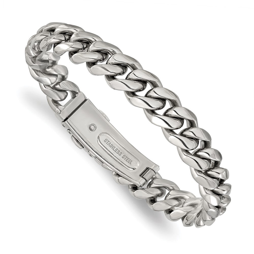 Chisel Stainless Steel Polished 12mm 8.25 inch Link Bracelet SRB3292-8.25