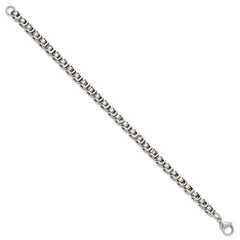 Chisel Stainless Steel Polished 8.5 inch Chain Link Bracelet SRB3302-8.5