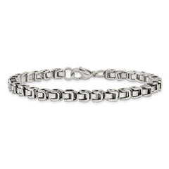 Chisel Stainless Steel Polished 8.5 inch Chain Link Bracelet SRB3302-8.5