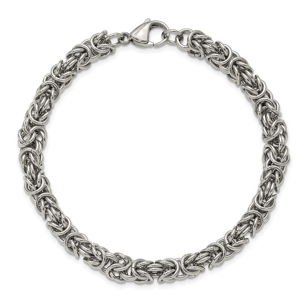 Chisel Stainless Steel Polished 6mm 8.5 inch Fancy Link Bracelet SRB3303-8.5