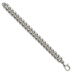 Chisel Stainless Steel Polished 14mm 8.5 inch Curb Link Bracelet SRB3305-8.5
