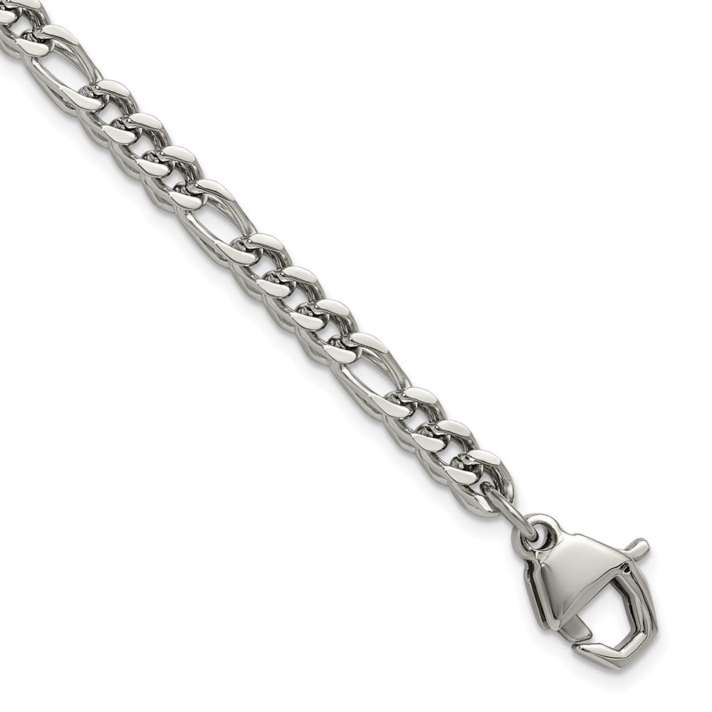 Chisel Stainless Steel Polished 4mm 8.5 inch Franco Chain Bracelet SRB3307-8.5