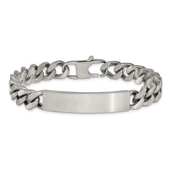 Chisel Stainless Steel Brushed and Polished Curb Link 8.5 inch ID Bracelet SRB3325-8.5