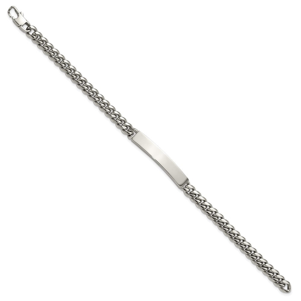 Chisel Stainless Steel Polished Curb Link 8 inch ID Bracelet SRB3382-8