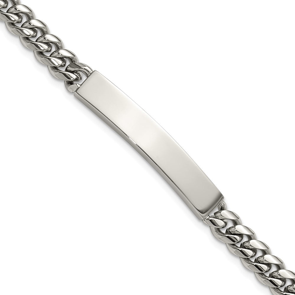 Chisel Stainless Steel Polished Curb Link 8 inch ID Bracelet SRB3382-8