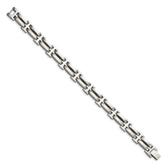 Chisel Stainless Steel Polished 8.5 inch Link Bracelet SRB507-8.5