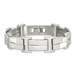 Chisel Stainless Steel Polished 8.5 inch Link Bracelet SRB516-8.5