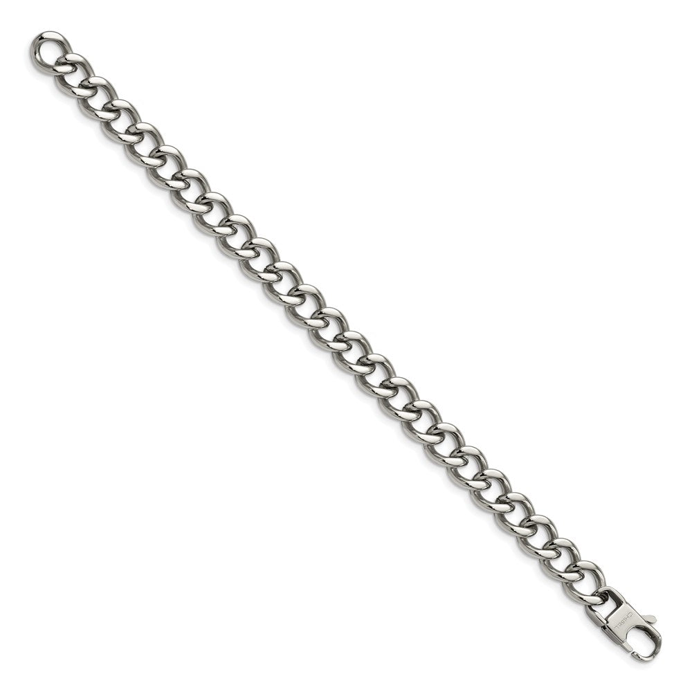Chisel Stainless Steel Polished 8.5 inch Curb Bracelet SRB519-8.5