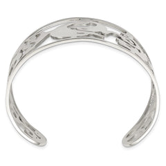 Chisel Stainless Steel Polished Dolphins Cuff Bangle SRB677