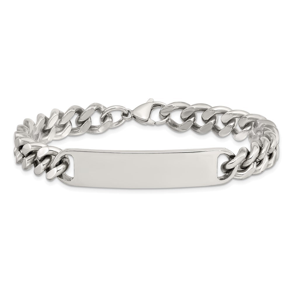 Chisel Stainless Steel Polished Curb Chain 8.5 inch ID Bracelet SRB787-8.5