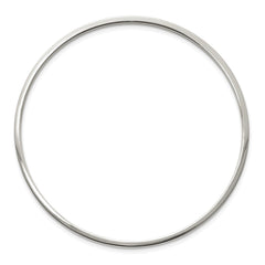 Chisel Stainless Steel Polished 2mm Bangle SRB847