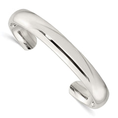 Chisel Stainless Steel Polished 10mm Cuff Bangle SRB889