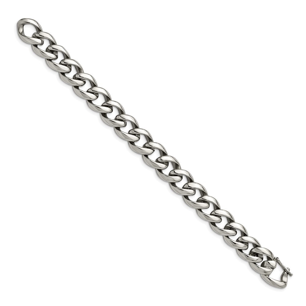 Chisel Stainless Steel Polished 8.25 inch Curb Link Bracelet SRB982-8.25