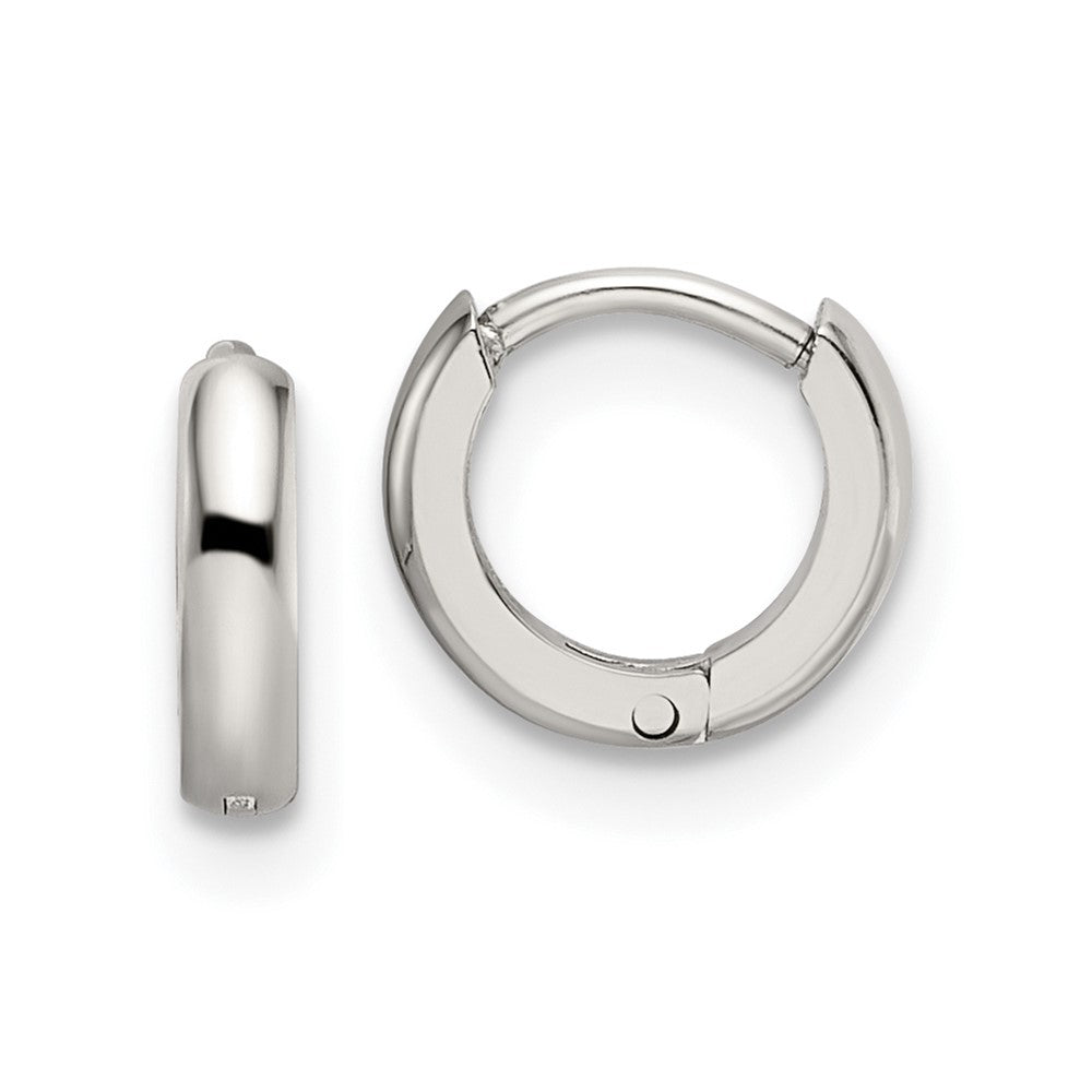 SRE1155 Chisel Stainless Steel Polished 2mm Endless Hinged Hoops