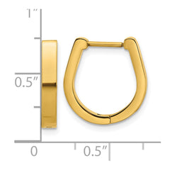 SRE1802 Stainless Steel Polished Yellow IP-plated 3mm Hoop Earrings