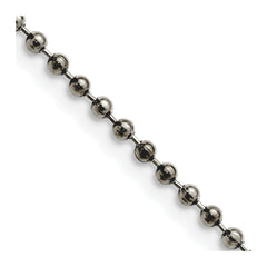 Chisel Stainless Steel Antiqued 2.4mm 18 inch Beaded Ball ChainSRN1009