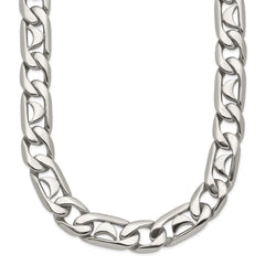 Chisel Stainless Steel Polished 24 inch Fancy Link Necklace SRN1092-24