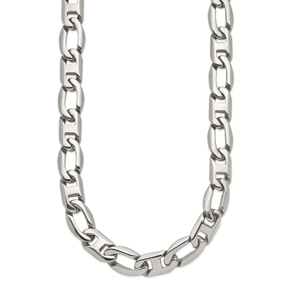 Chisel Stainless Steel Polished 24 inch Open Link Necklace SRN1098-24
