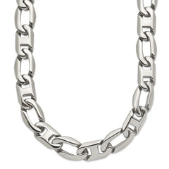 Chisel Stainless Steel Polished 24 inch Open Link Necklace SRN1098-24