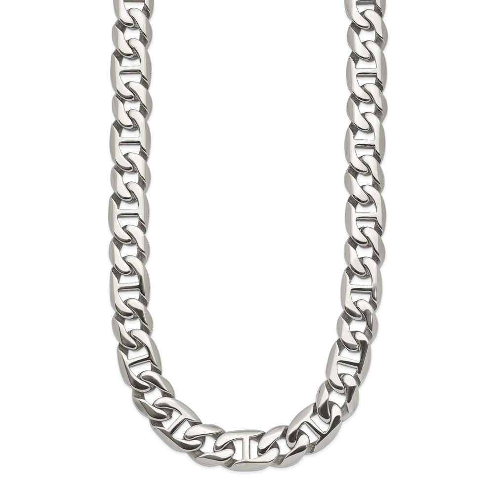 Chisel Stainless Steel Polished 24 inch Link Necklace SRN1100-24