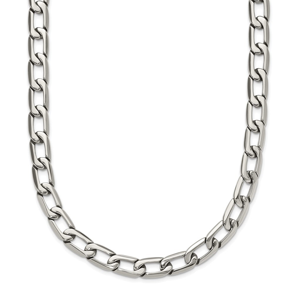 Chisel Stainless Steel Polished 24 inch Open Link Necklace SRN1106-24