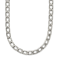 Chisel Stainless Steel Polished 24 inch Open Link Necklace SRN1106-24