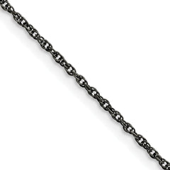 Chisel Stainless Steel Oxidized 2mm 18 inch Fancy Link ChainSRN1283