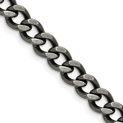 Chisel Stainless Steel Antiqued 6.7mm 20 inch Curb ChainSRN1610