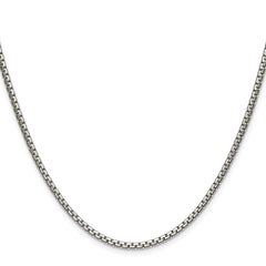Chisel Stainless Steel Polished 2.5mm 18 inch Fancy Box ChainSRN1615